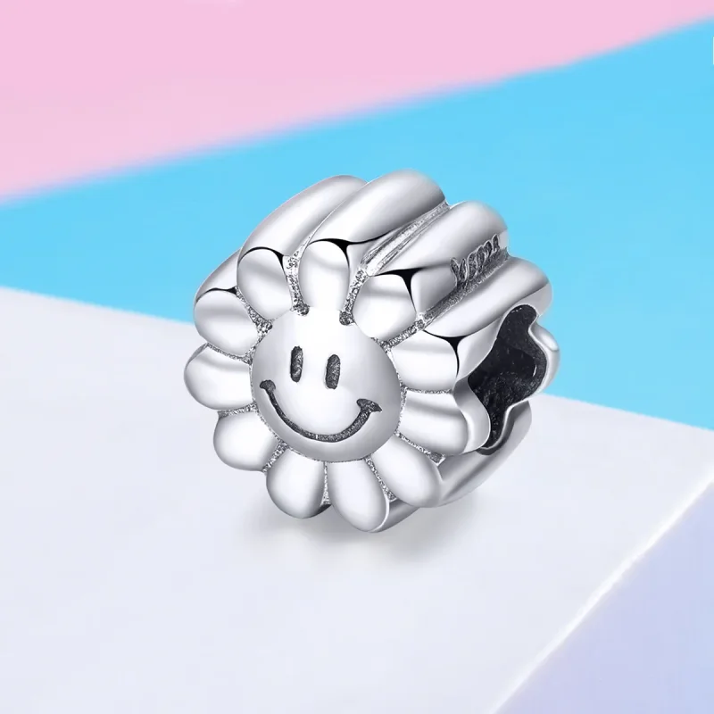 (imagine pentru) Pandora Style Charm de Argint cu Soare Zâmbitor - SCC901 - Vizualizare 2