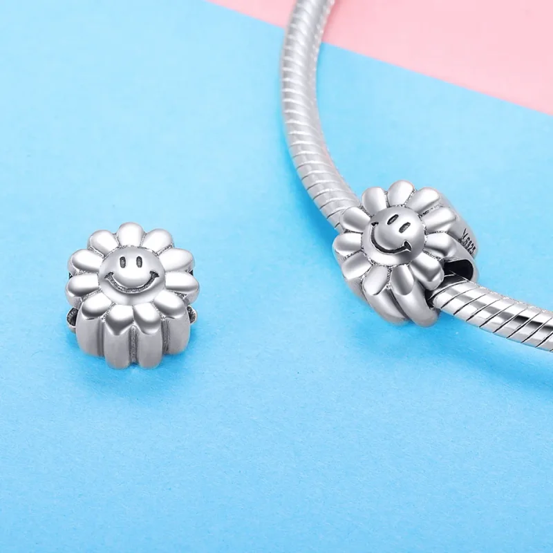 (imagine pentru) Pandora Style Charm de Argint cu Soare Zâmbitor - SCC901 - Vizualizare 4