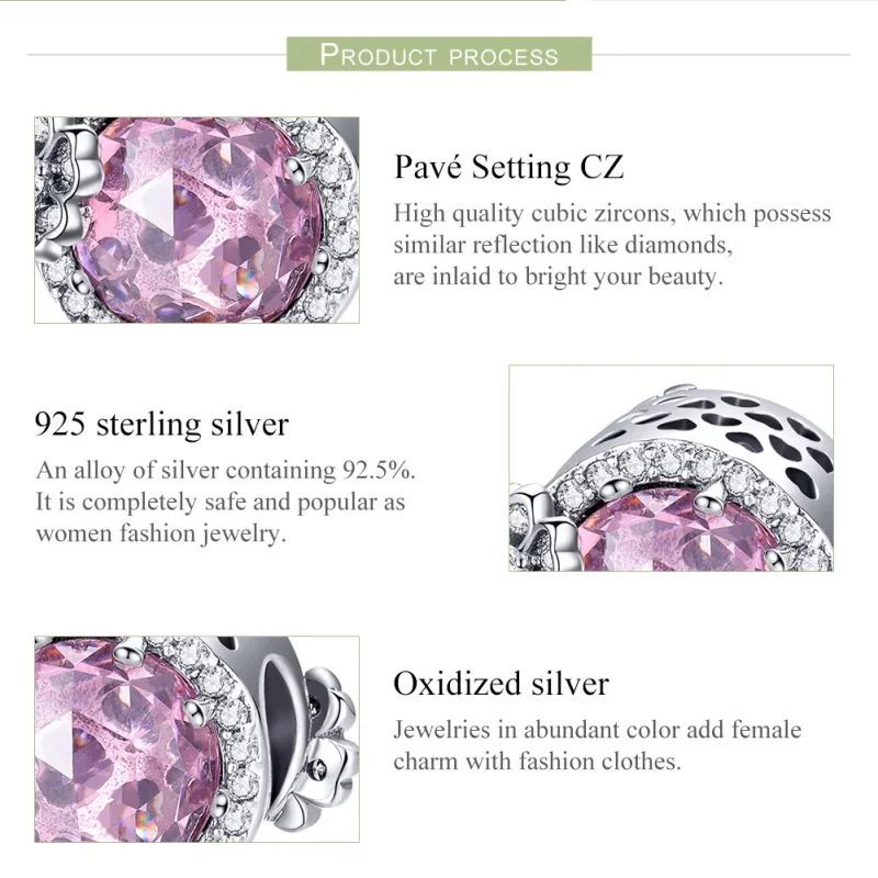 (imagine pentru) Pandora Style Charm de Argint cu Aroma Roz - SCC904 - Vizualizare 7
