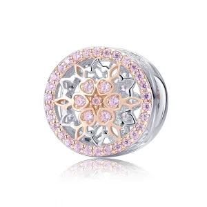 (imagine pentru) Pandora Style Two Tone Mugur de înflorit Charm - SCC923