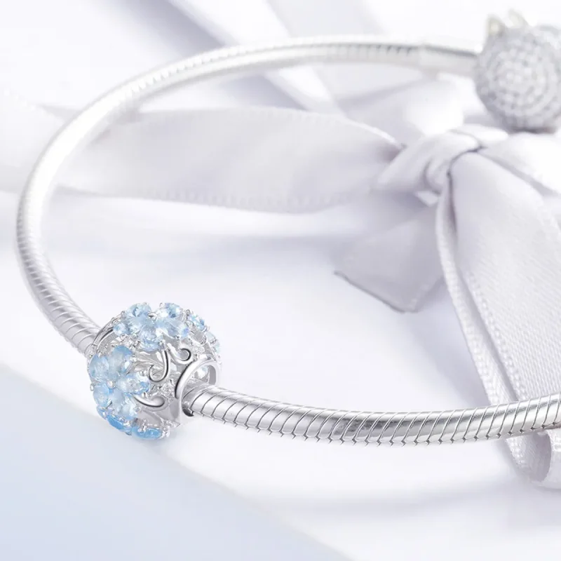 (imagine pentru) Pandora Style Charm de Argint cu Fulgi de Zăpadă Elegant - SCC941 - Vizualizare 3