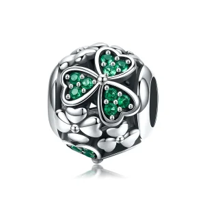 (imagine pentru) Pandora Style Charm de Argint cu Trifoi Verde - SCC964