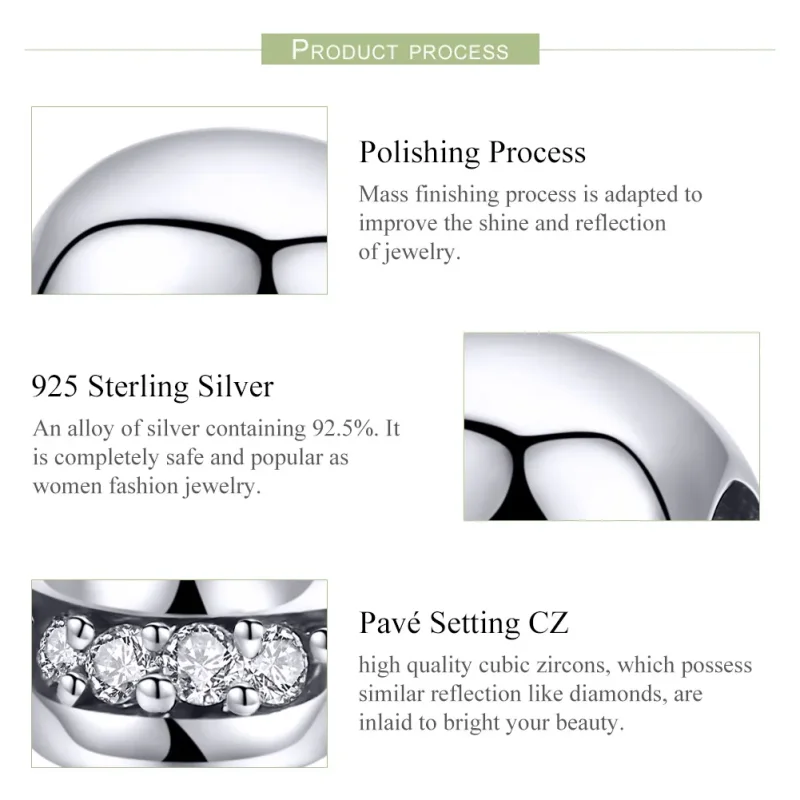 (imagine pentru) Pandora Style Charm cu Craniu Alb Argintiu - SCC965 - Vizualizare 7