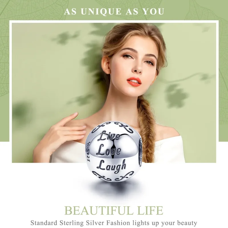(imagine pentru) Pandora Style Argint My Happy Life Charm - SCC966 - Vizualizare 6