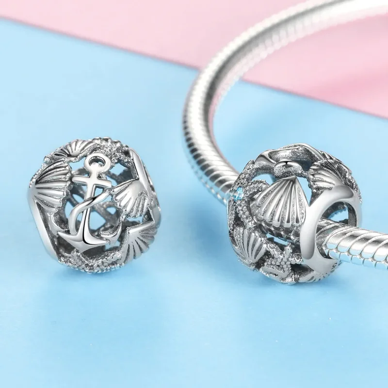 (imagine pentru) Pandora Style Charm de Argint Plaja - SCC995 - Vizualizare 3