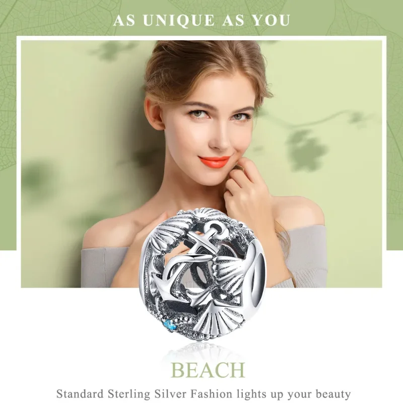 (imagine pentru) Pandora Style Charm de Argint Plaja - SCC995 - Vizualizare 6