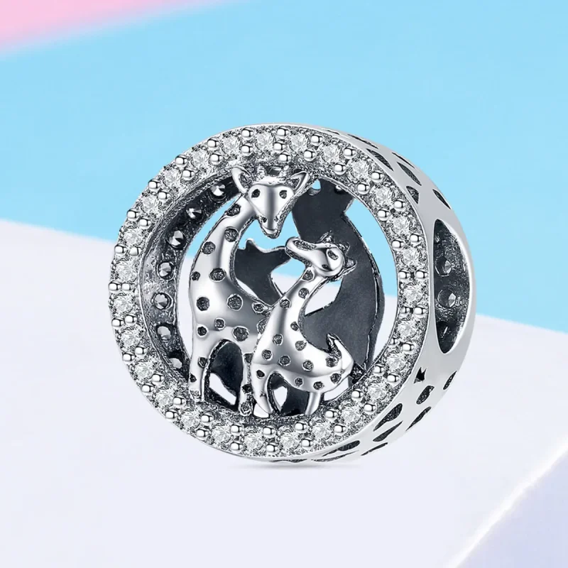 (imagine pentru) Pandora Style Charm de Girafă din Argint - SCC997 - Vizualizare 2