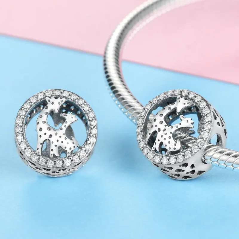 (imagine pentru) Pandora Style Charm de Girafă din Argint - SCC997 - Vizualizare 3