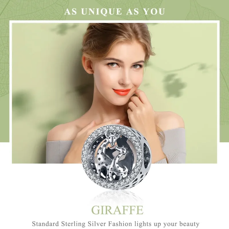 (imagine pentru) Pandora Style Charm de Girafă din Argint - SCC997 - Vizualizare 6