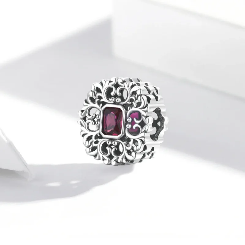 (imagine pentru) Stil Pandora Retro cu model - Breloc din zirconiu - SCC2152 - Vizualizare 2