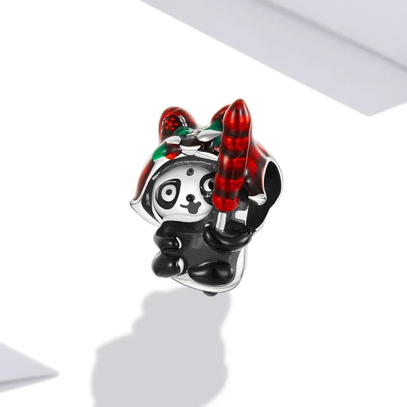 (imagine pentru) Stilul Pandora Panda cu șarmă cu pălărie de tigru - SCC2105 - Vizualizare 2