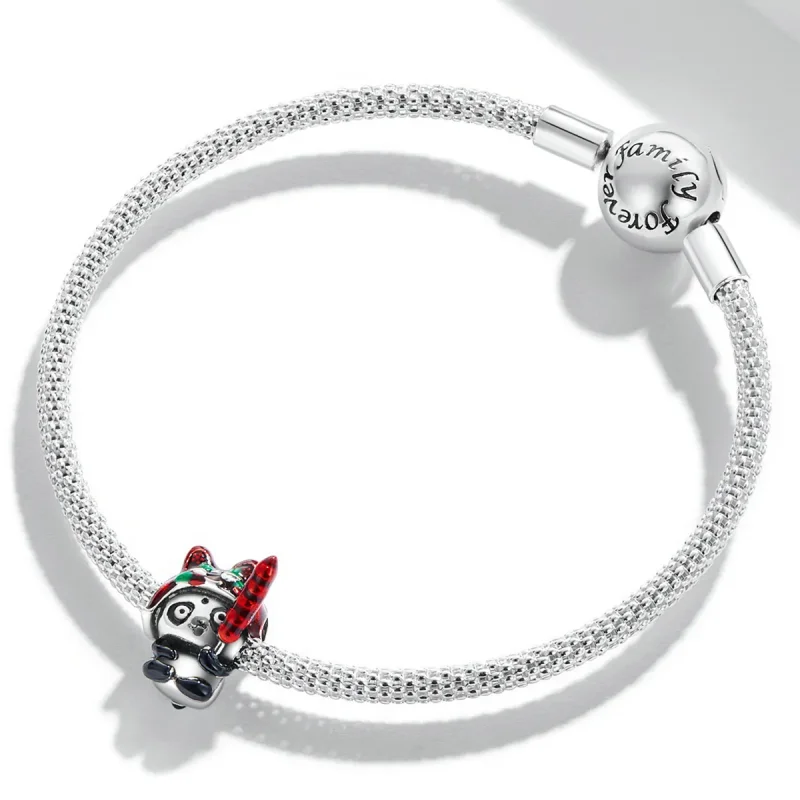 (imagine pentru) Stilul Pandora Panda cu șarmă cu pălărie de tigru - SCC2105 - Vizualizare 3
