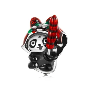 (imagine pentru) Stilul Pandora Panda cu șarmă cu pălărie de tigru - SCC2105