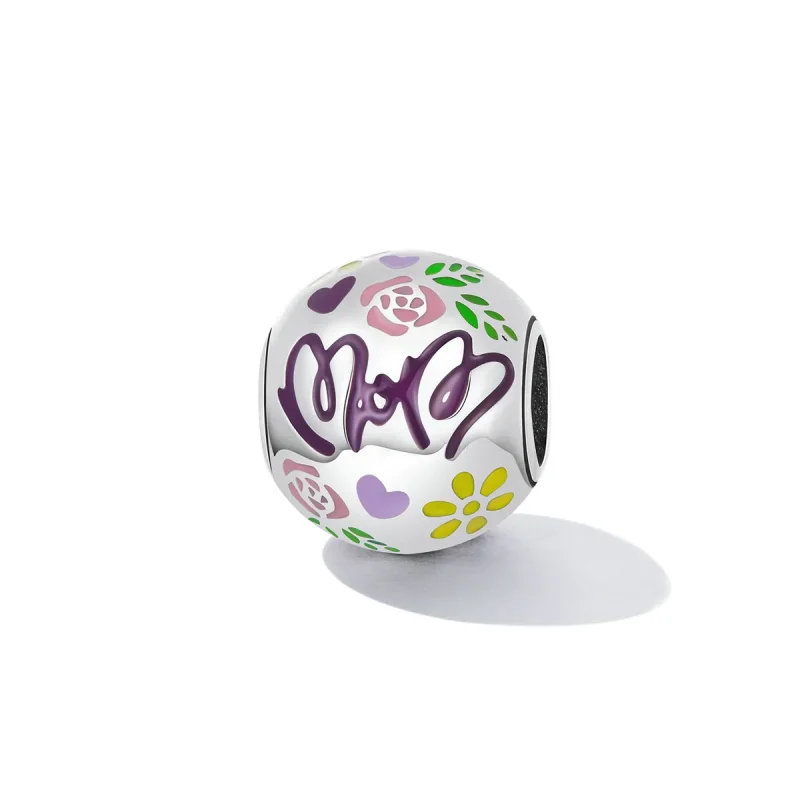 (imagine pentru) Stilul Pandora pentru Ziua Mamei - Breloc Colorat Doodles - BSC595 - Vizualizare 2