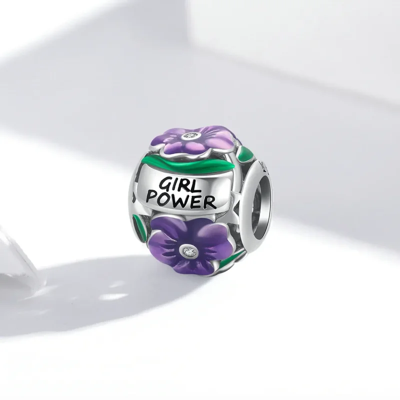(imagine pentru) Stilul Pandora Putere Feminină - Breloc Violet - SCC2140 - Vizualizare 2