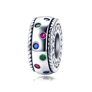 (imagine pentru) Talisman de tip distanțier Tip Pandora cu Momentul primei întâlniri din argint - SCC1005