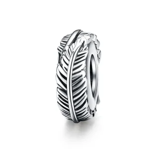(imagine pentru) Talisman de tip distanțier Tip Pandora cu Pană din argint - SCC1236