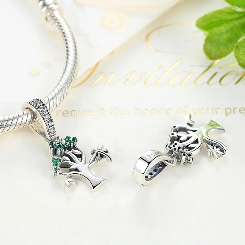 (imagine pentru) Talisman pandantiv Tip Pandora cu Arborele vieții din argint - SCC117 - Vizualizare 4