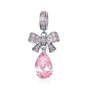 (imagine pentru) Talisman pandantiv Tip Pandora cu Arcul roz din argint - SCC1074