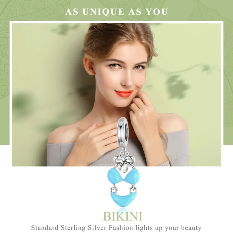 (imagine pentru) Talisman pandantiv Tip Pandora cu Bikini din argint - SCC1157 - Vizualizare 2