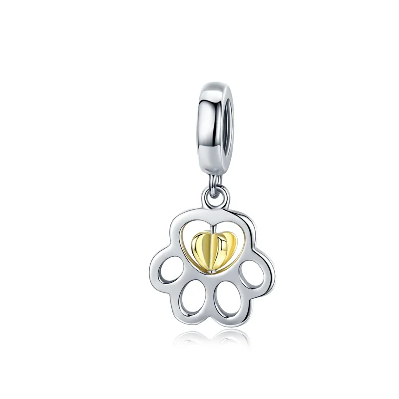 (imagine pentru) Talisman pandantiv Tip Pandora cu Cure Pet în două nuanțe - SCC1251