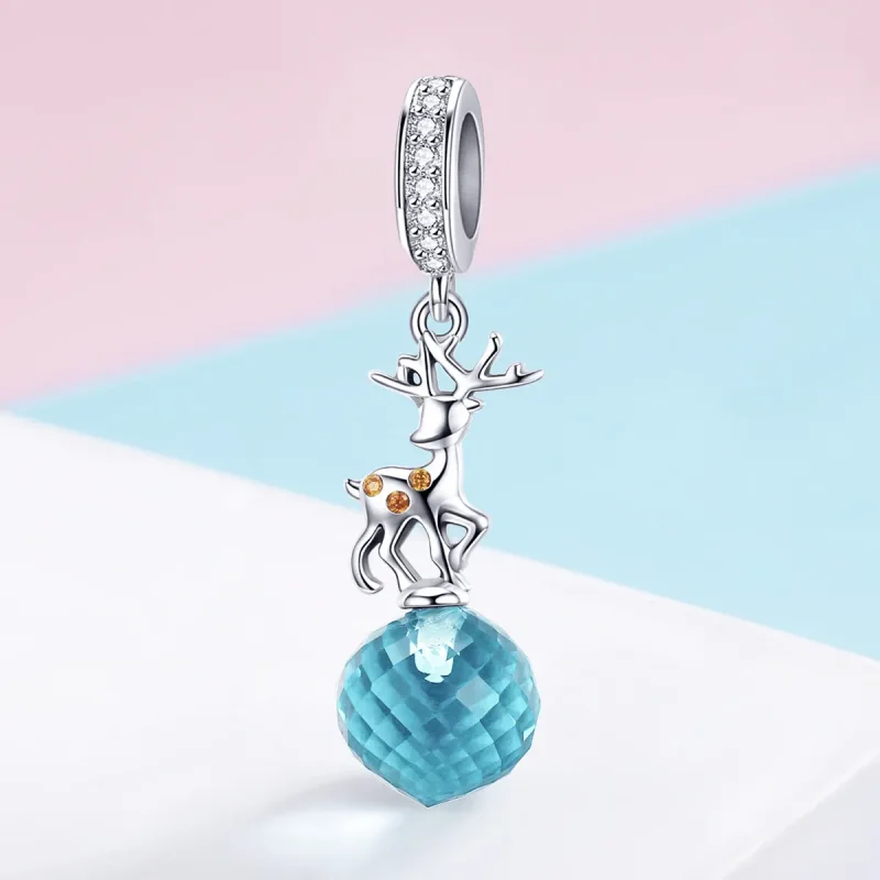 (imagine pentru) Talisman pandantiv Tip Pandora cu Elan din argint - SCC1010 - Vizualizare 2
