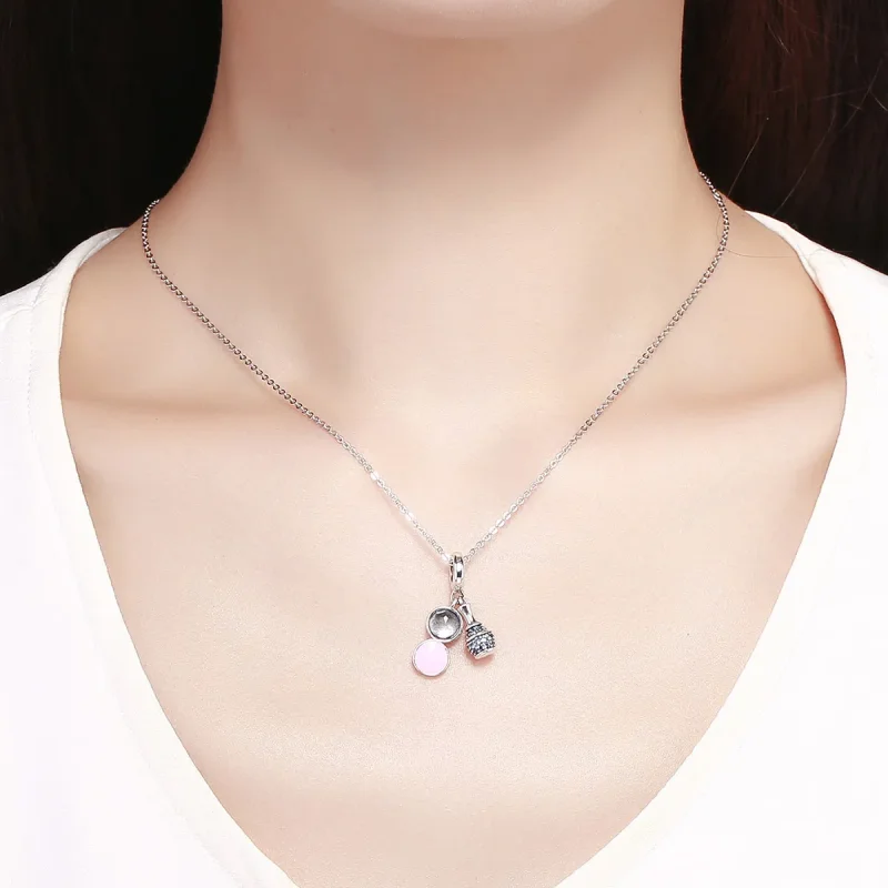 (imagine pentru) Talisman pandantiv Tip Pandora cu Fată rafinată din argint - SCC1026 - Vizualizare 5