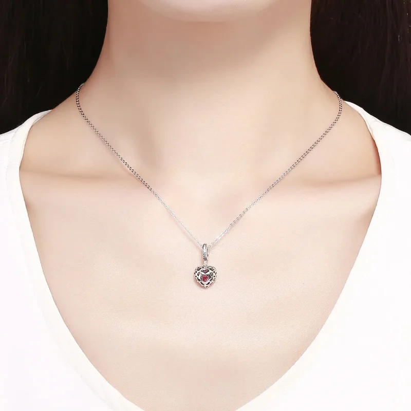 (imagine pentru) Talisman pandantiv Tip Pandora cu Fericire din argint - SCC1007 - Vizualizare 5