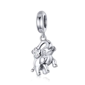 Talisman pandantiv Tip Pandora cu Fericit elefant din argint - SCC1059 (imagine pentru) Talisman pandantiv Tip Pandora cu Fericit elefant din argint - SCC1059