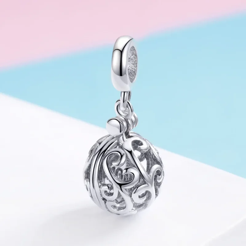 (imagine pentru) Talisman pandantiv Tip Pandora cu Gartitude Pentru mama din argint - SCC1008 - Vizualizare 2