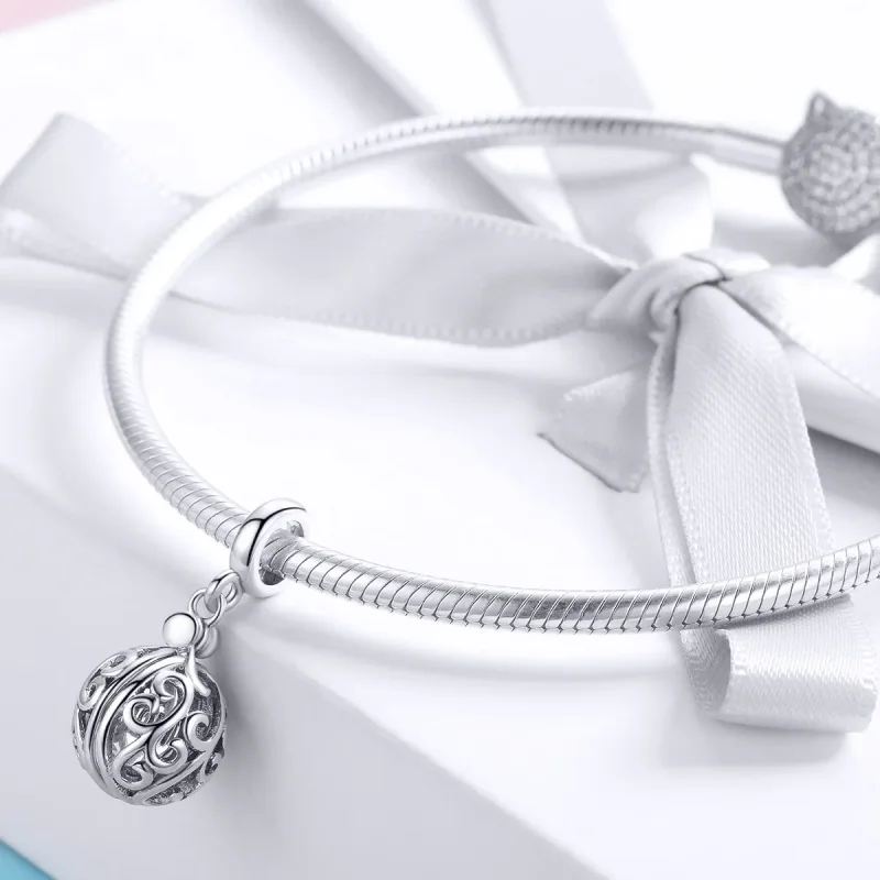 (imagine pentru) Talisman pandantiv Tip Pandora cu Gartitude Pentru mama din argint - SCC1008 - Vizualizare 3