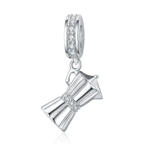 (imagine pentru) Talisman pandantiv Tip Pandora cu Ibric de cafea din argint - SCC1287
