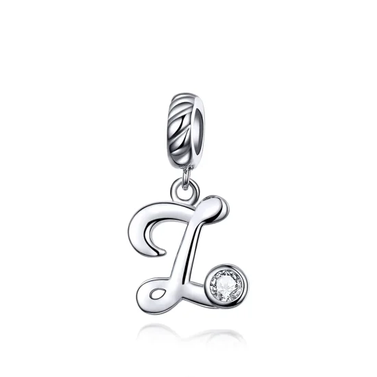 (imagine pentru) Talisman pandantiv Tip Pandora cu Litera Z din argint - SCC1183-Z