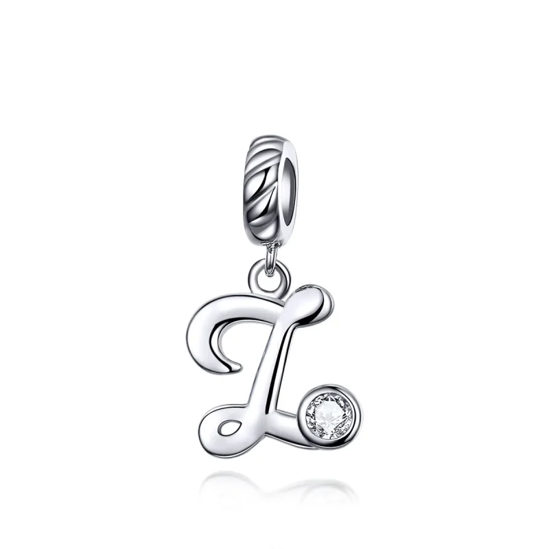 (imagine pentru) Talisman pandantiv Tip Pandora cu Litera Z din argint - SCC1183-Z