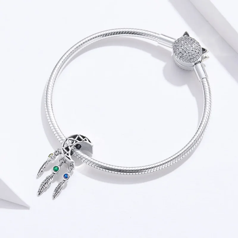 (imagine pentru) Talisman pandantiv Tip Pandora cu Prinzător de vise din argint - SCC1232 - Vizualizare 4