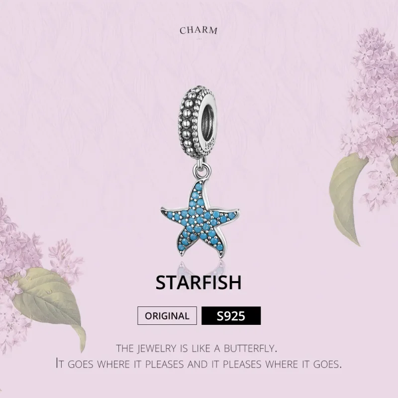 (imagine pentru) Talisman pandantiv Tip Pandora cu Stea de mare din argint - SCC1210 - Vizualizare 2