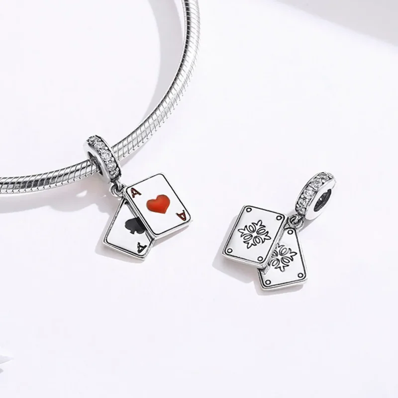 (imagine pentru) Talisman pandantiv Tip Pandora cu Timp de joc din argint - SCC1172 - Vizualizare 4