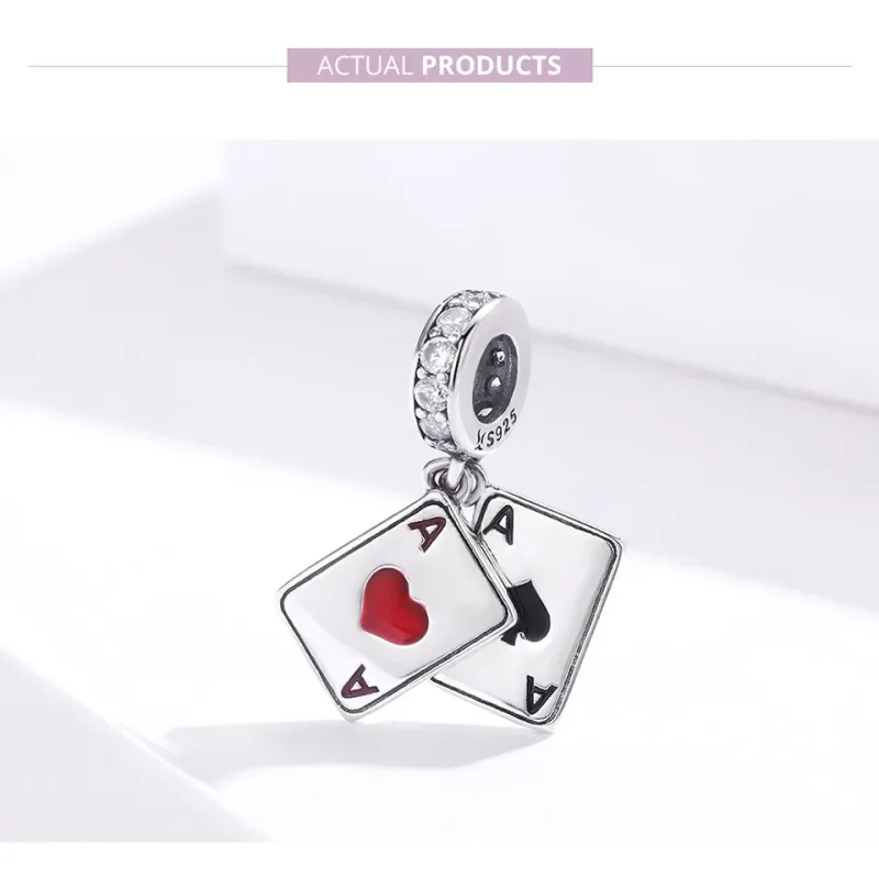(imagine pentru) Talisman pandantiv Tip Pandora cu Timp de joc din argint - SCC1172 - Vizualizare 5