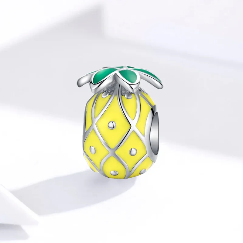 (imagine pentru) Talisman Tip Pandora Ananas din argint - BSC128 - Vizualizare 2