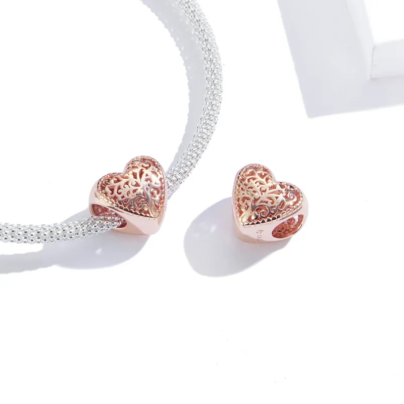 (imagine pentru) Talisman Tip Pandora Arborele genealogic al trandafirilor din aur rose - BSC215 - Vizualizare 3