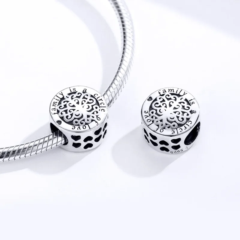 (imagine pentru) Talisman Tip Pandora Arborele genealogic spumant din argint - SCC1324 - Vizualizare 4