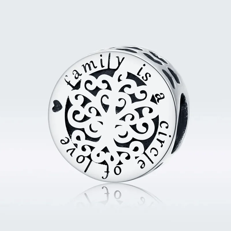 (imagine pentru) Talisman Tip Pandora Arborele genealogic spumant din argint - SCC1324 - Vizualizare 5