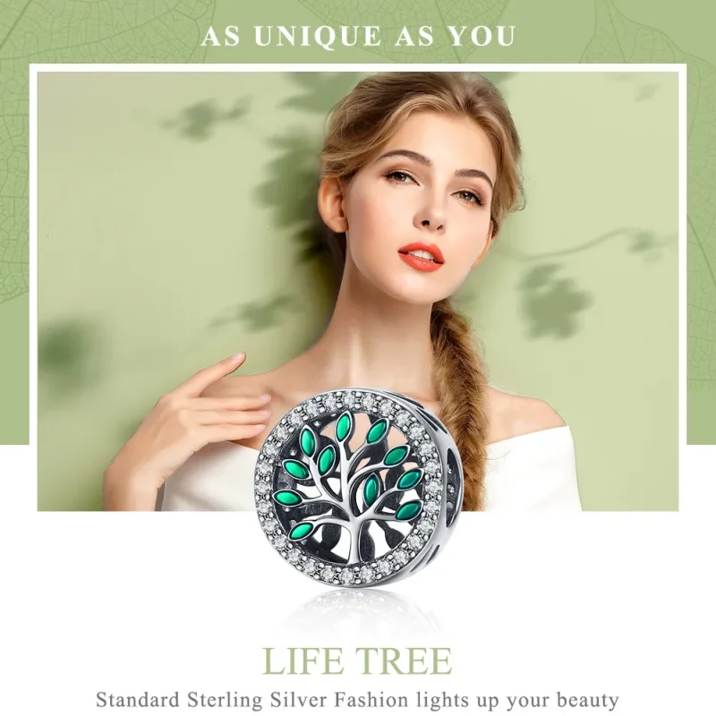 (imagine pentru) Talisman Tip Pandora Arborele vieții din argint - SCC1095 - Vizualizare 2
