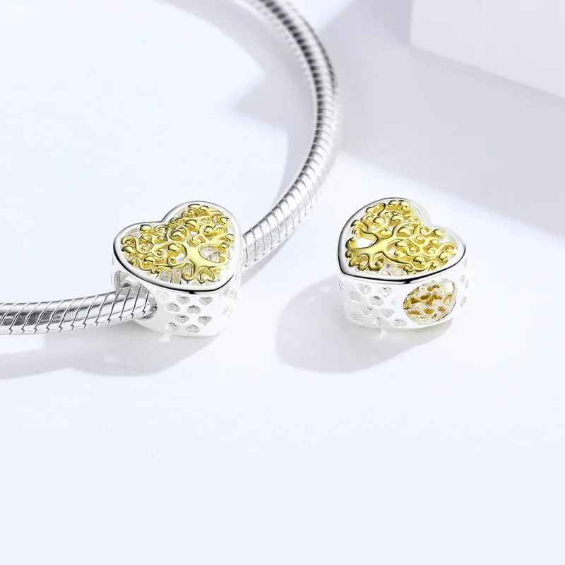 (imagine pentru) Talisman Tip Pandora Arborele vieții în două nuanțe - SCC1264 - Vizualizare 4