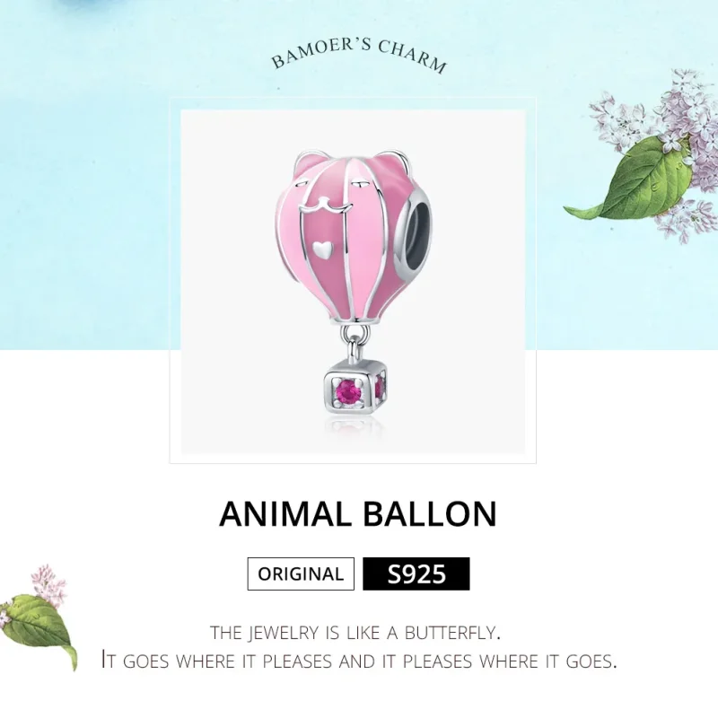 (imagine pentru) Talisman Tip Pandora Balonul animalelor din argint - SCC1378 - Vizualizare 6