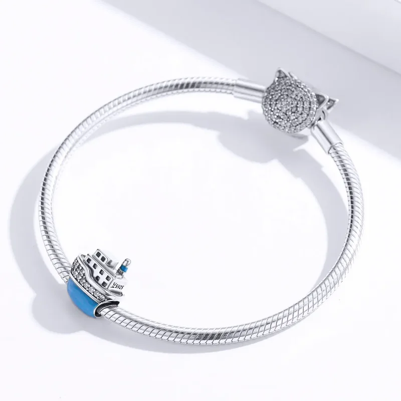 (imagine pentru) Talisman Tip Pandora Barcă din argint - SCC1379 - Vizualizare 2