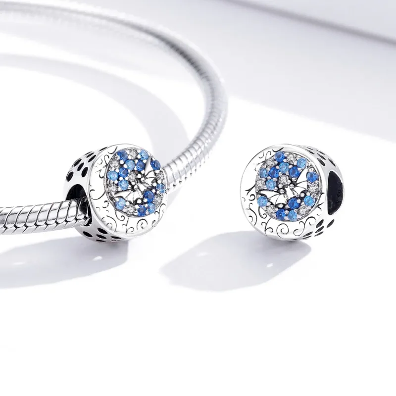 (imagine pentru) Talisman Tip Pandora Blue Stone Misterios Bat din argint - SCC1554 - Vizualizare 4