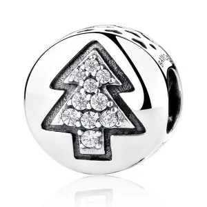 (imagine pentru) Talisman Tip Pandora Brad de Crăciun din argint - SCC064