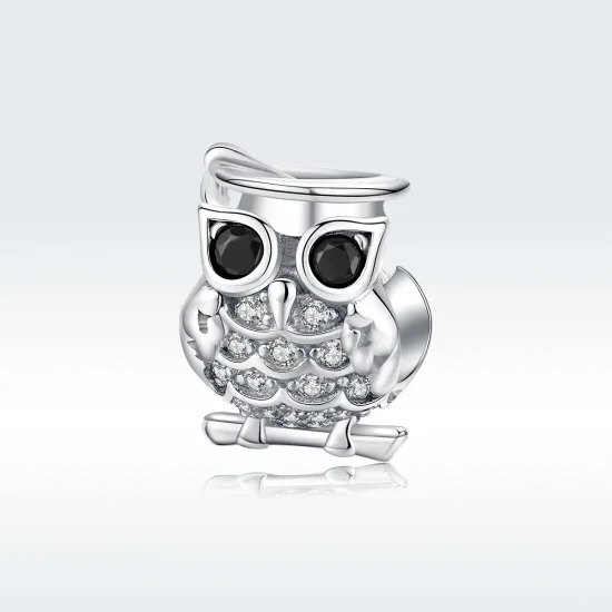 (imagine pentru) Talisman Tip Pandora Bufniţă din argint - BSC124