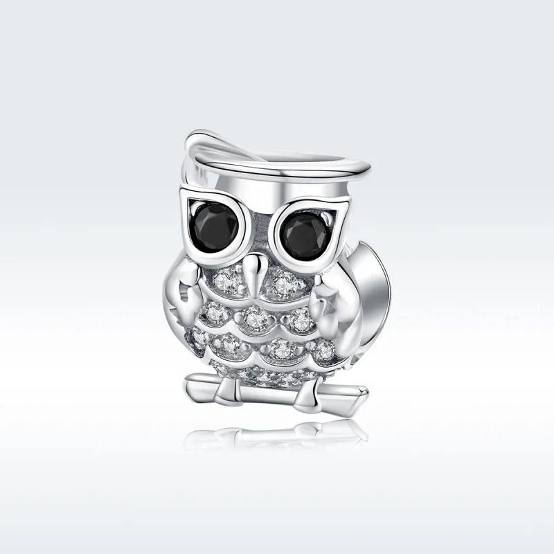 (imagine pentru) Talisman Tip Pandora Bufniţă din argint - BSC124